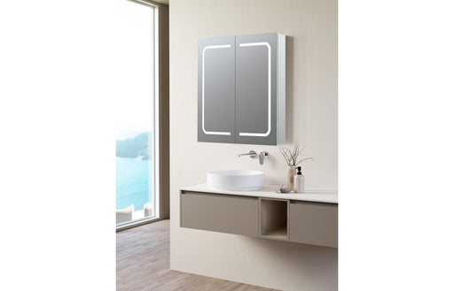 Rina 600mm 2 Door Front-Lit LED Mirror Cabinet