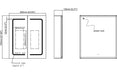Rina 600mm 2 Door Front-Lit LED Mirror Cabinet