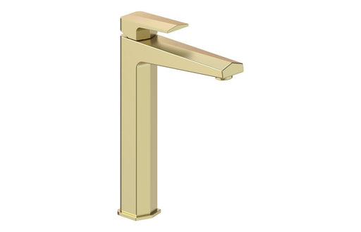 Rivora Tall Basin Mixer - Brushed Brass