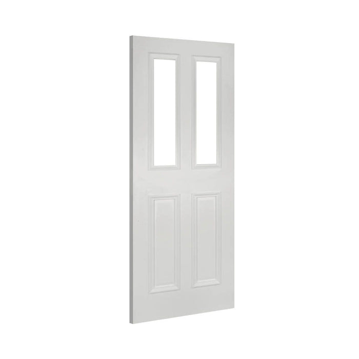 Deanta Rochester White Primed Glazed Door