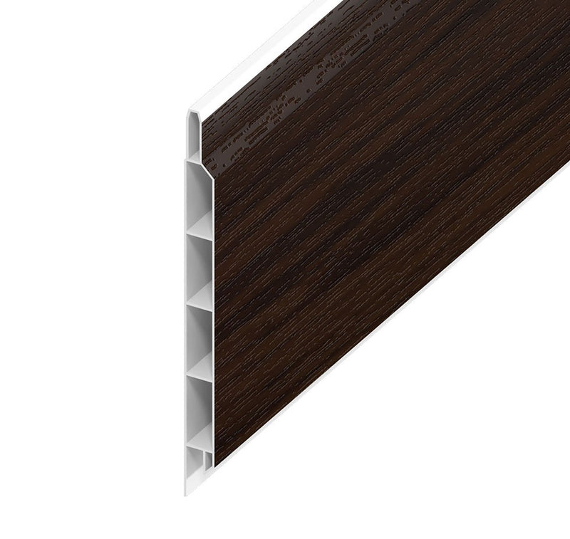 Rosewood Woodgrain Hollow Soffit Board (5m Length)