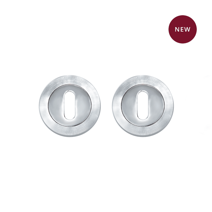 Deanta Escutcheon (Pair) Matt Polished Chrome