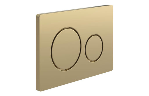 Round Push Button Flushplate - Brushed Bronze