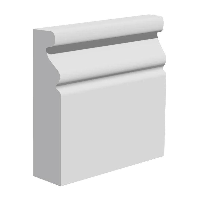 70mm Round Top Ogee MDF Skirting Board - Primed or Unprimed