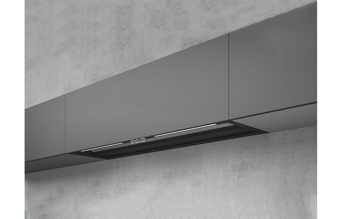 Elica Rules 60cm,90cm,120cm  Integrated Chimney Hood - Black Glass, Dekton,Naked
