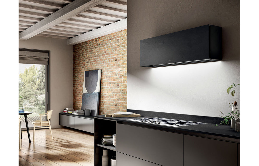 Elica Rules 60cm,90cm,120cm  Integrated Chimney Hood - Black Glass, Dekton,Naked