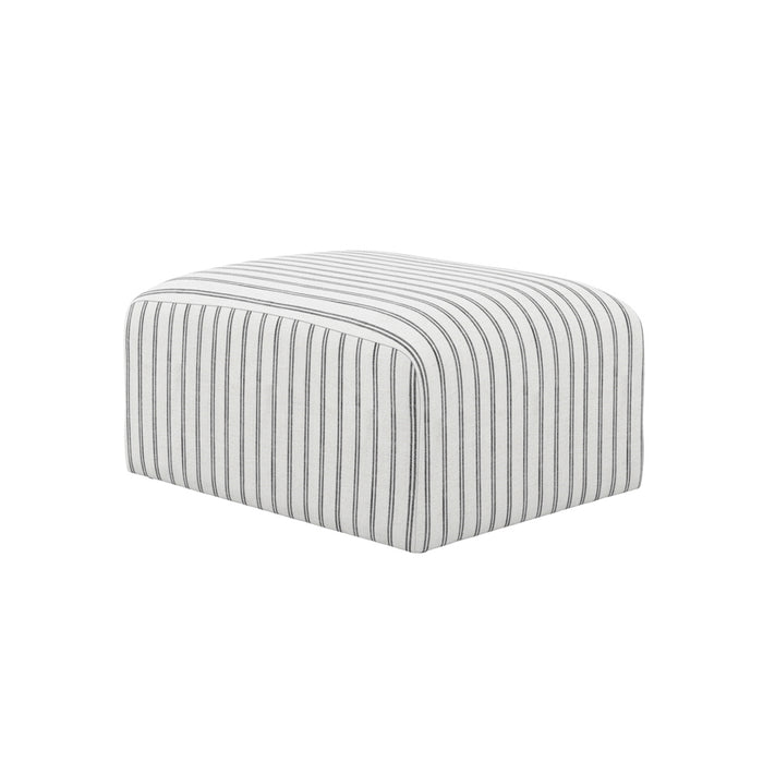 Ryder  Stripe Pouffe