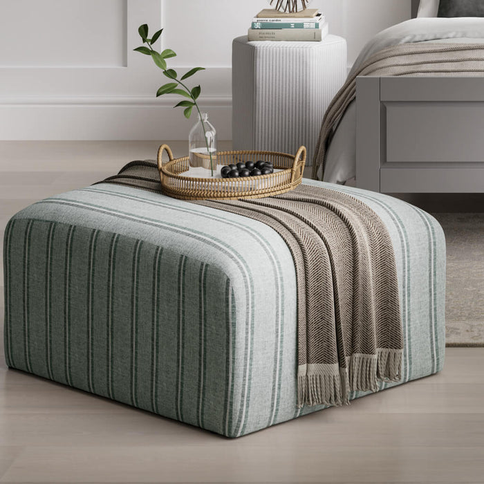 Ryder  Stripe Pouffe