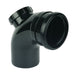 Floplast Soil Pipe 90 Deg Single Socket Access Bend (Black)