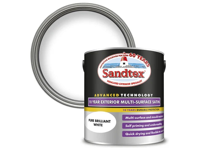 10 Year Multi-Surface Satin Pure Brilliant White 2.5L 5100995
