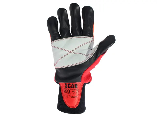 Class 1 Dual Hand Chainsaw Leather Gloves - L (Size 9)