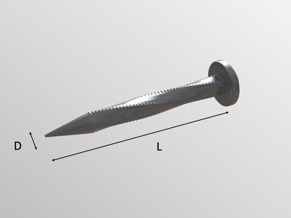 SHER/ST Sheradised Square Twisted Nails (Nails)