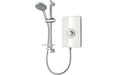 Triton Aspirante Contemporary Electric Shower - White Gloss
