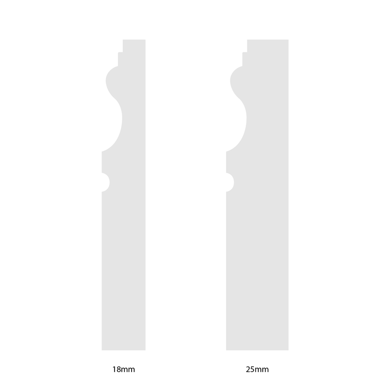 120mm Lisbon Pine Skirting Board - Primed or Unprimed
