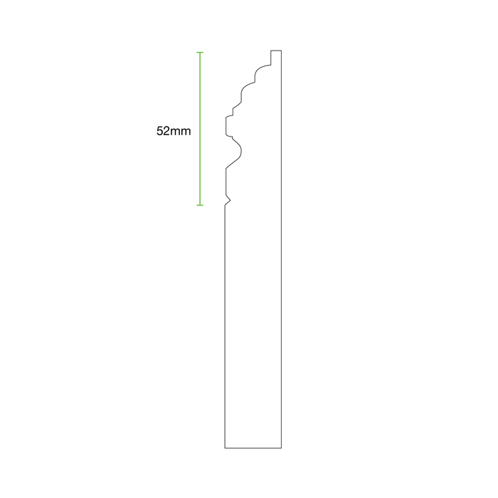 170mm Frontier MDF Skirting Board - Primed or Unprimed