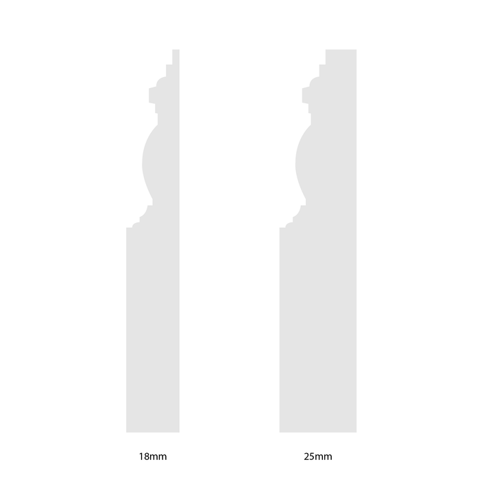 300mm Edwardian MDF Skirting Board