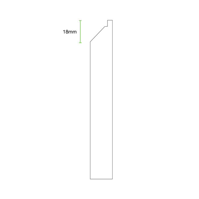 Unprimed Edge I MDF Skirting Board Cover