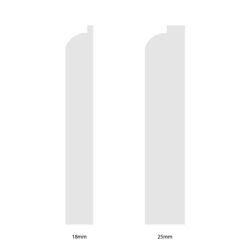 70mm Bullnose II Pine Skirting Board - Primed or Unprimed
