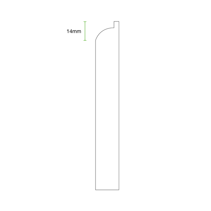 170mm Bullnose II MDF Skirting Board
