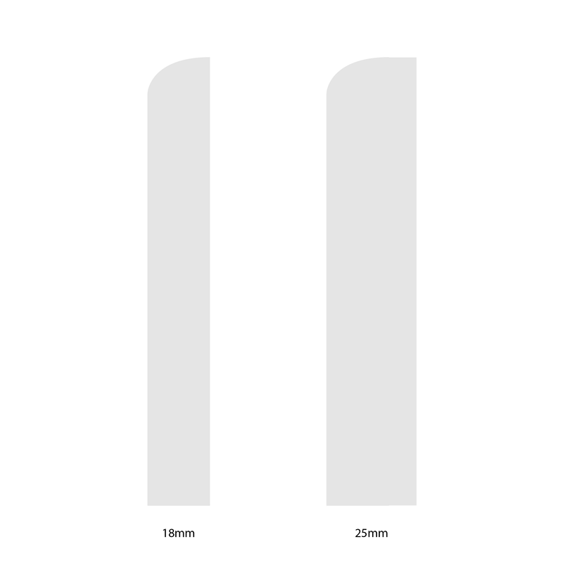 95mm Bullnose I Pine Skirting Board - Primed or Unprimed
