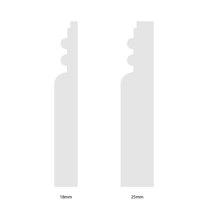 145mm Reed II Pine Skirting Board - Primed or Unprimed