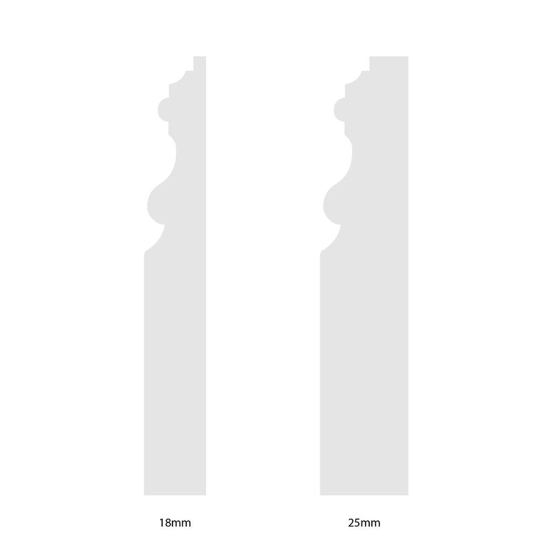 70mm Vienna Pine Skirting Board - Primed or Unprimed