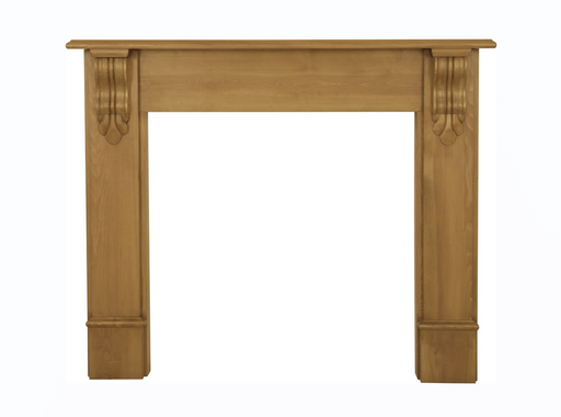 Carron Edinburgh Corbel Wooden Fireplace Surround