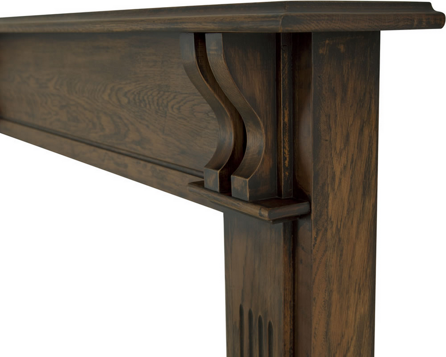 Carron Earlswood Oak Wooden Fireplace Surround