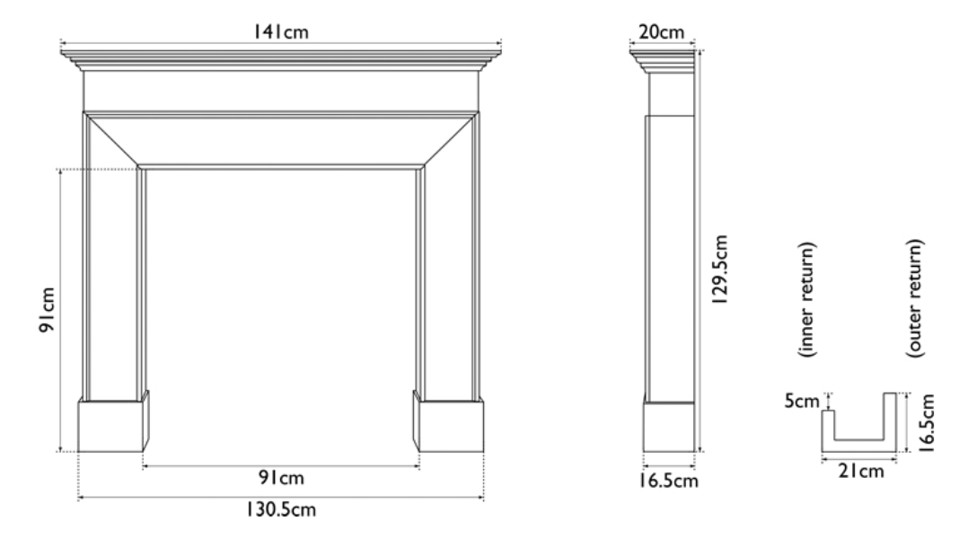 Carron Nostell Wooden Fireplace Surround