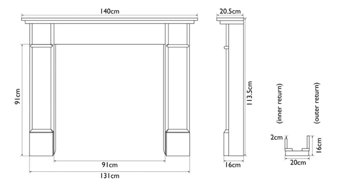 Carron Berrington Wooden Fireplace Surround