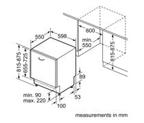 Bosch Series 6 SMD6YCX01G F/I 14 Place Dishwasher