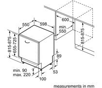 Bosch Series 6 SMD6ZCX60G F/I 13 Place Dishwasher