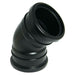 Floplast Soil Pipe 45 Deg Double Socket Bend (Black)