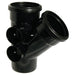 Floplast Soil Pipe Y Branch Double Socket (Black)