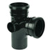 Floplast Soil Pipe T Branch Double Socket (Black)