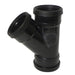Floplast Soil Pipe Y Branch Triple Socket (Black)