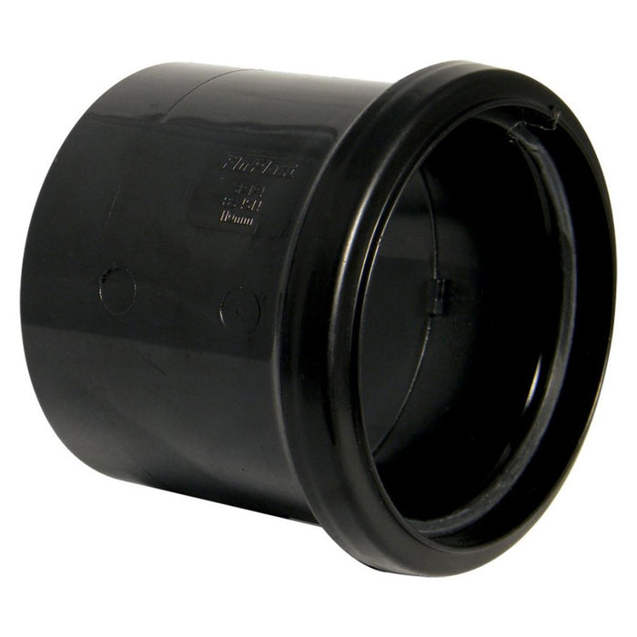 Floplast Soil Pipe Single Socket Connector (Black)