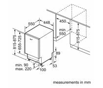 Bosch Series 4 SPV4EMX25G F/I 10 Place Slim Dishwasher
