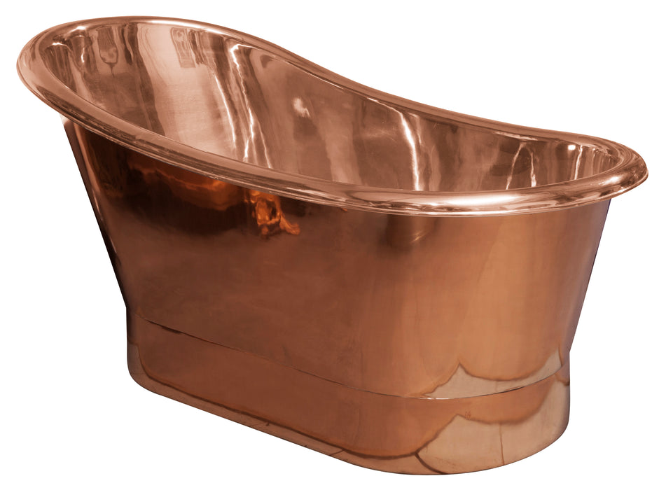 Hurlingham Bijou Copper Bath 1500x730 Freestanding Made To Order Bathtub