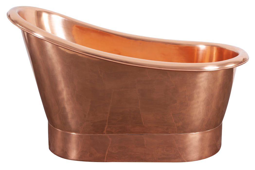 Hurlingham Bijou Compact Copper Bath 1250x730 Freestanding Made To Order Bathtub