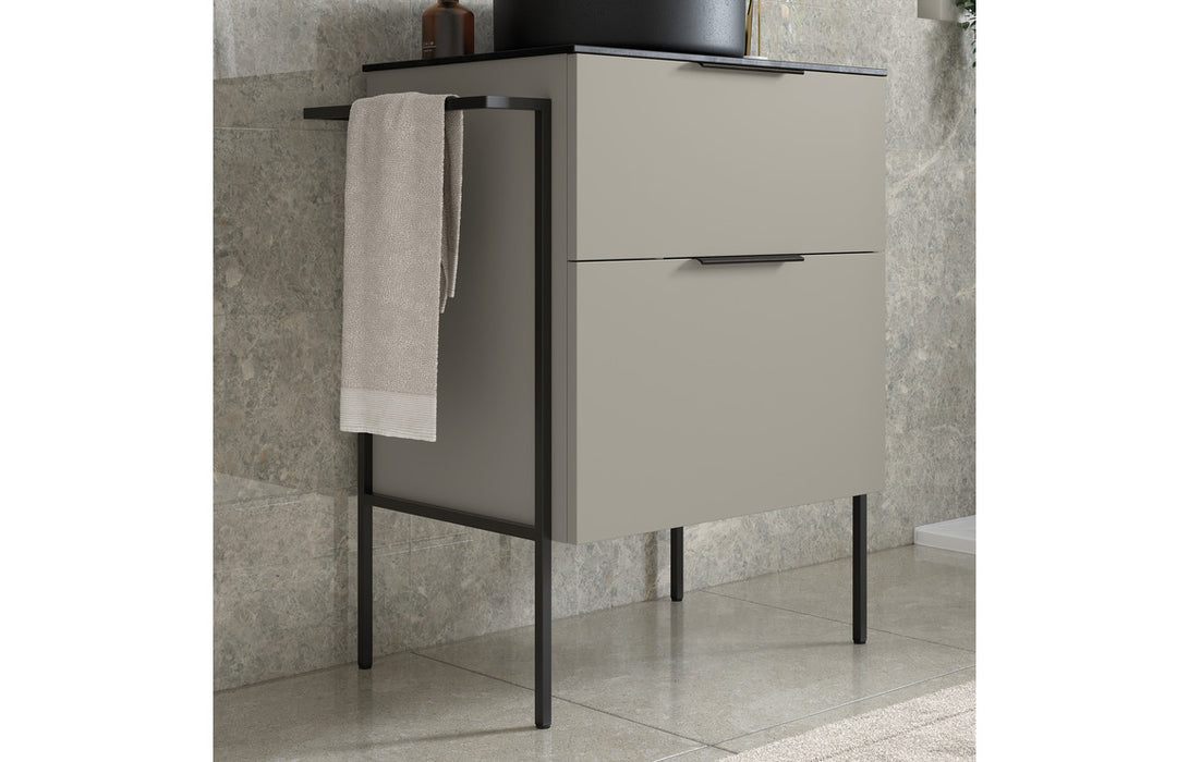 Accent 500mm WC Unit - Matt Latte