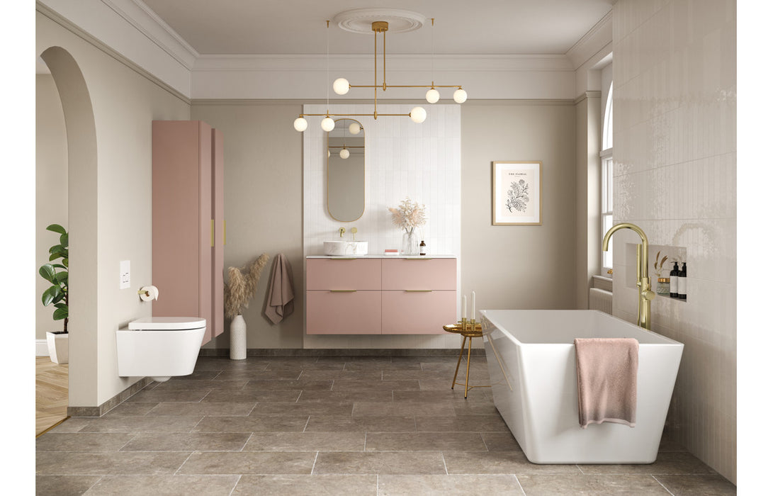 Accent 500mm WC Unit - Matt Antique Rose