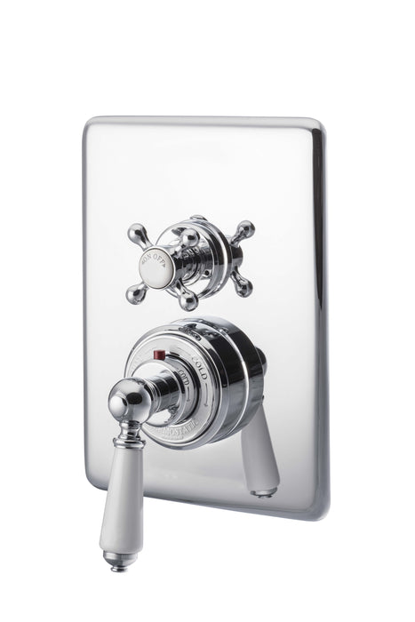 Hurlingham Dual Control Thermostatic Concealed Shower Valve, 1 Outlet