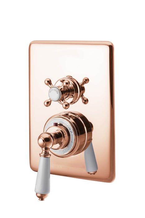 Hurlingham Dual Control Thermostatic Concealed Shower Valve, 1 Outlet