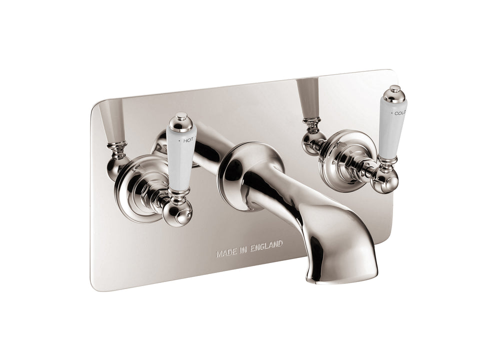 Hurlingham Wall-Mounted Bath Filler With Concealing Plate 304x177x170mm