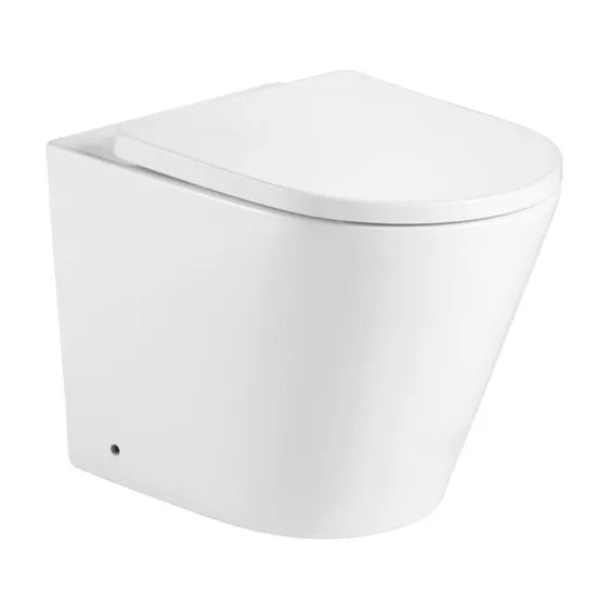 Arley Pro Angel Round White Back To Wall Pan