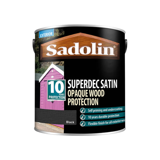 Sadolin Superdec Satin Black Opaque