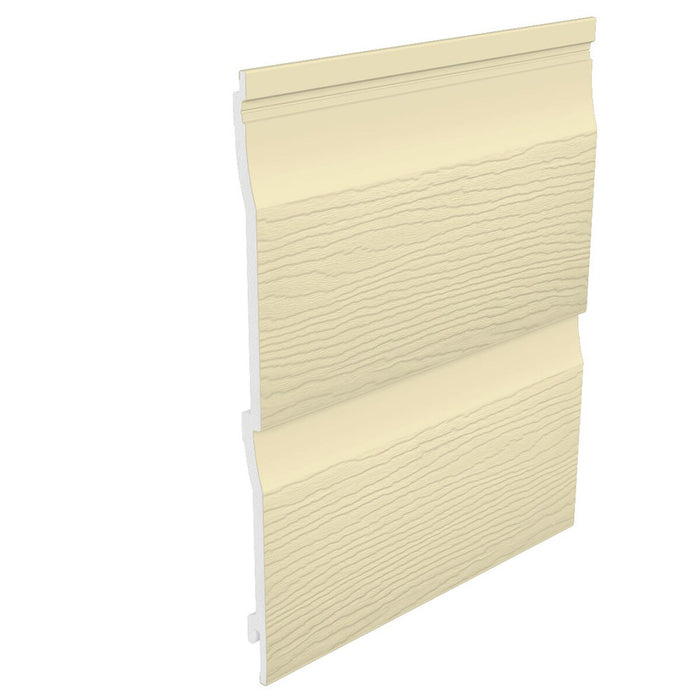 Sand Fortex Double Plank Shiplap Embossed Cladding 333mm Sample