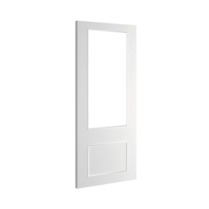 Deanta Sandringham White Primed Bevelled Glaze Door