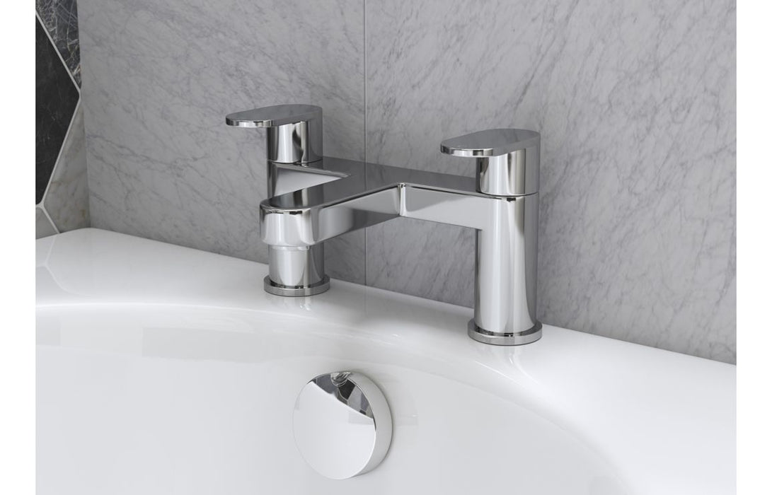 Savino Bath/Shower Mixer & Bracket - Chrome